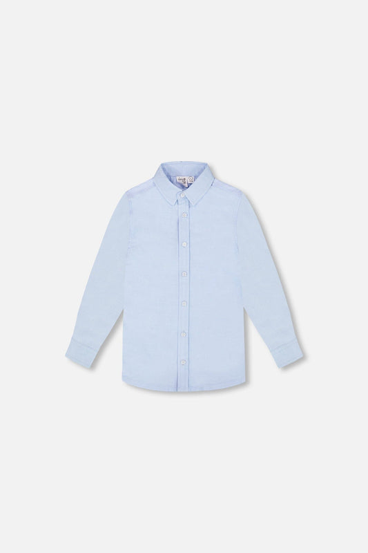 Long Sleeve Button Down Shirt Pale Blue