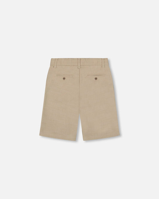 Slant Pocket Bermuda Shorts Light Taupe