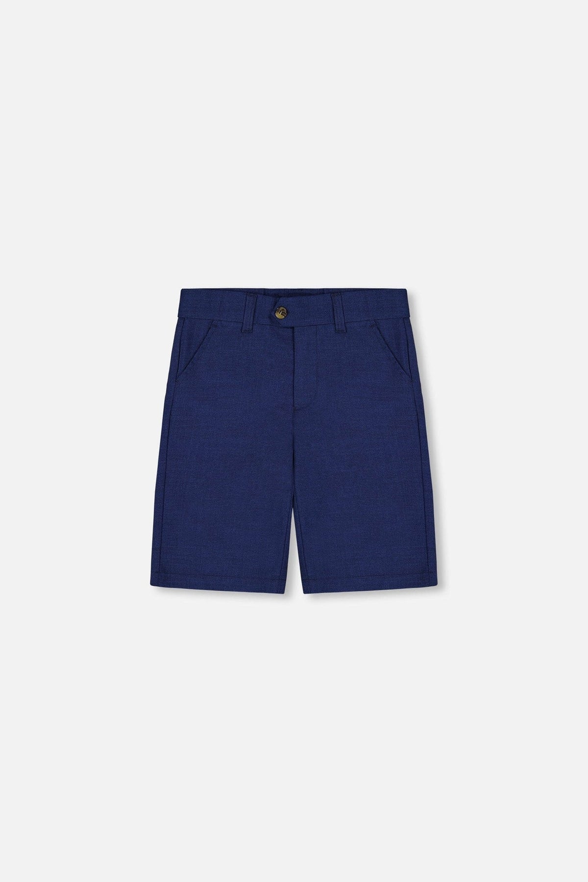 Slant Pocket Bermuda Shorts Navy Blue