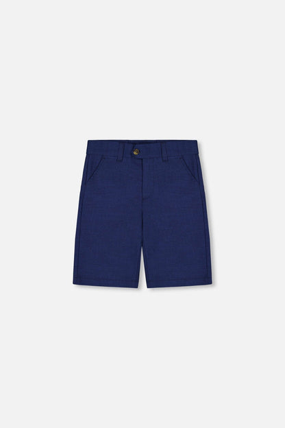 Slant Pocket Bermuda Shorts Navy Blue