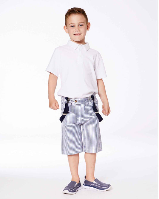 Short Sleeve Polo Shirt White