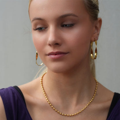 BROXLOV Gold: Ball-Chain Daily Wear Chain Necklace