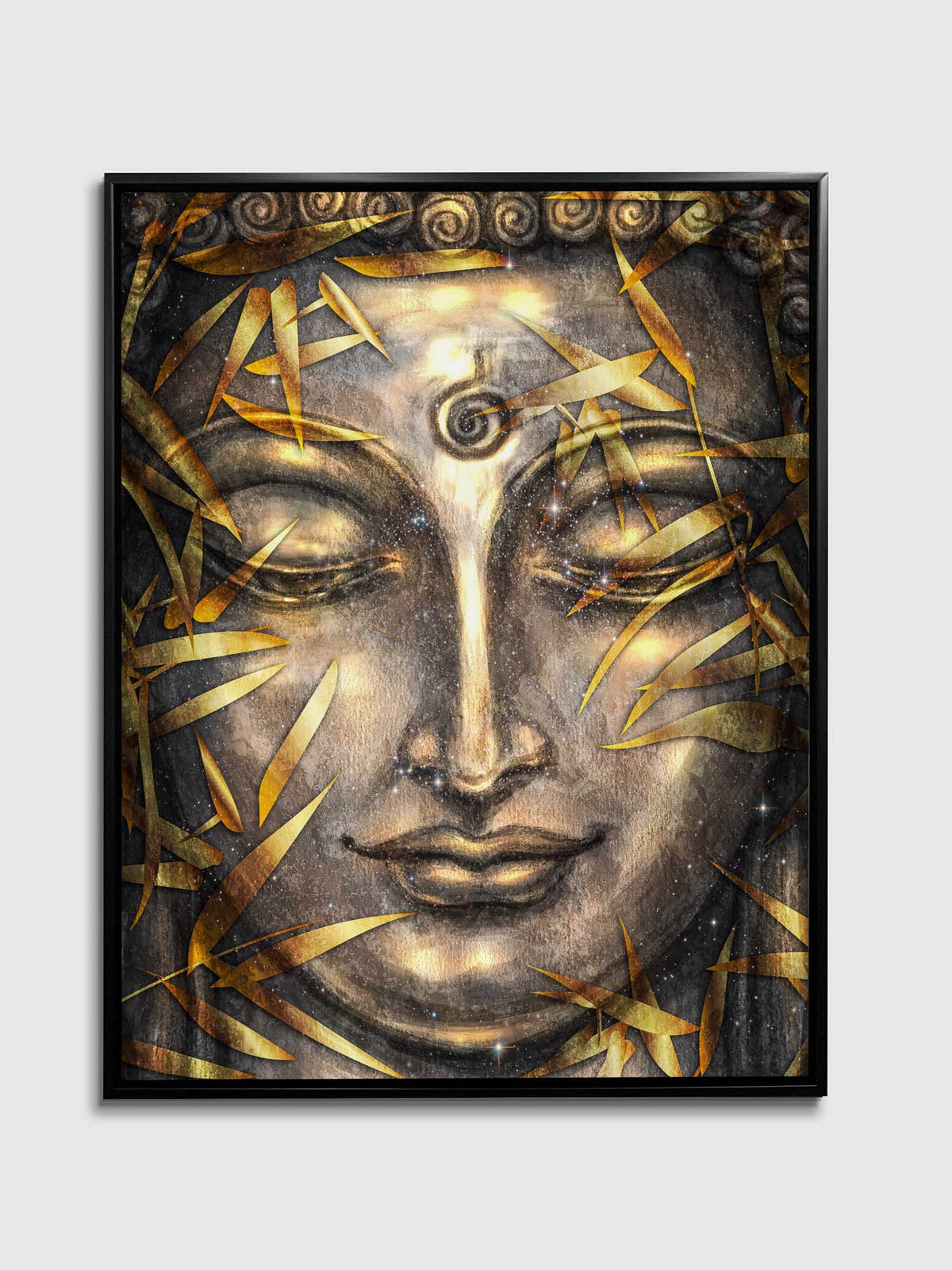 Wall Art -Canvas Pint Gold Buddha- Artwork