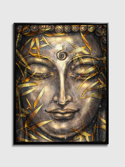 Wall Art -Canvas Pint Gold Buddha- Artwork
