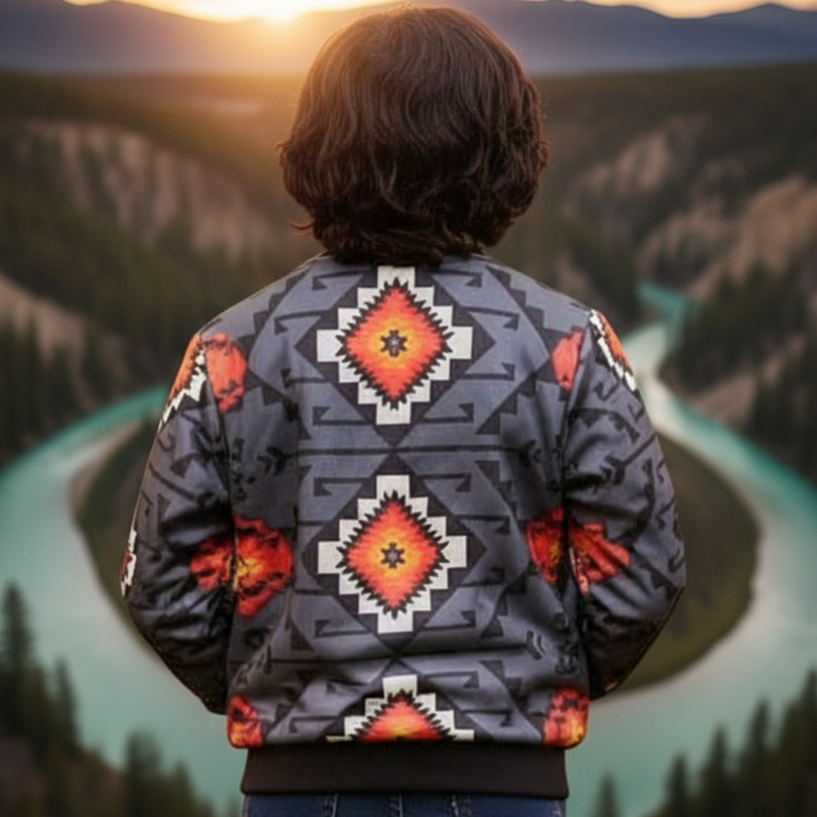 Granite Rose Kids Bomber