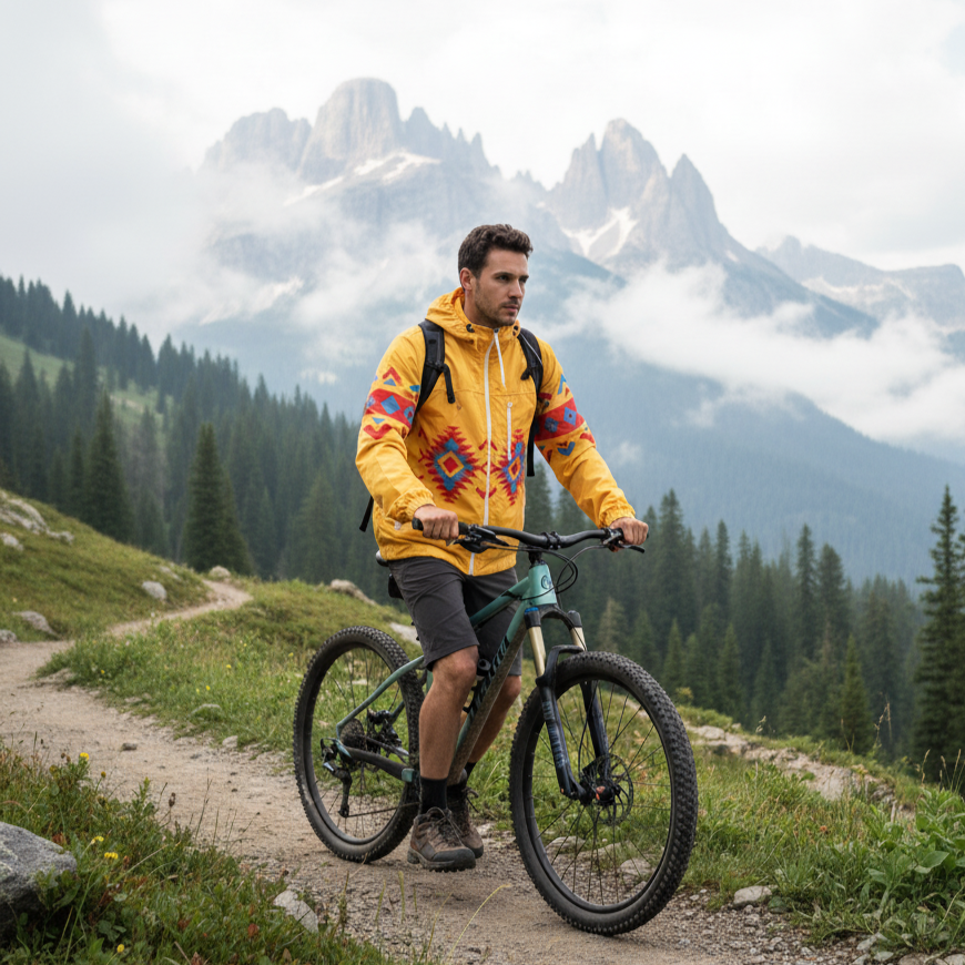 Sunrise Peaks Windbreaker(Yellow)