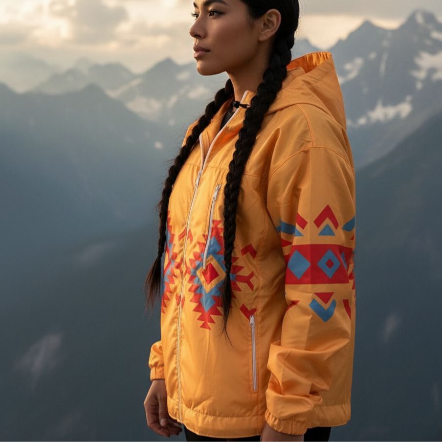 OLDTRIBES™ Sunrise Peaks Windbreaker(Yellow)