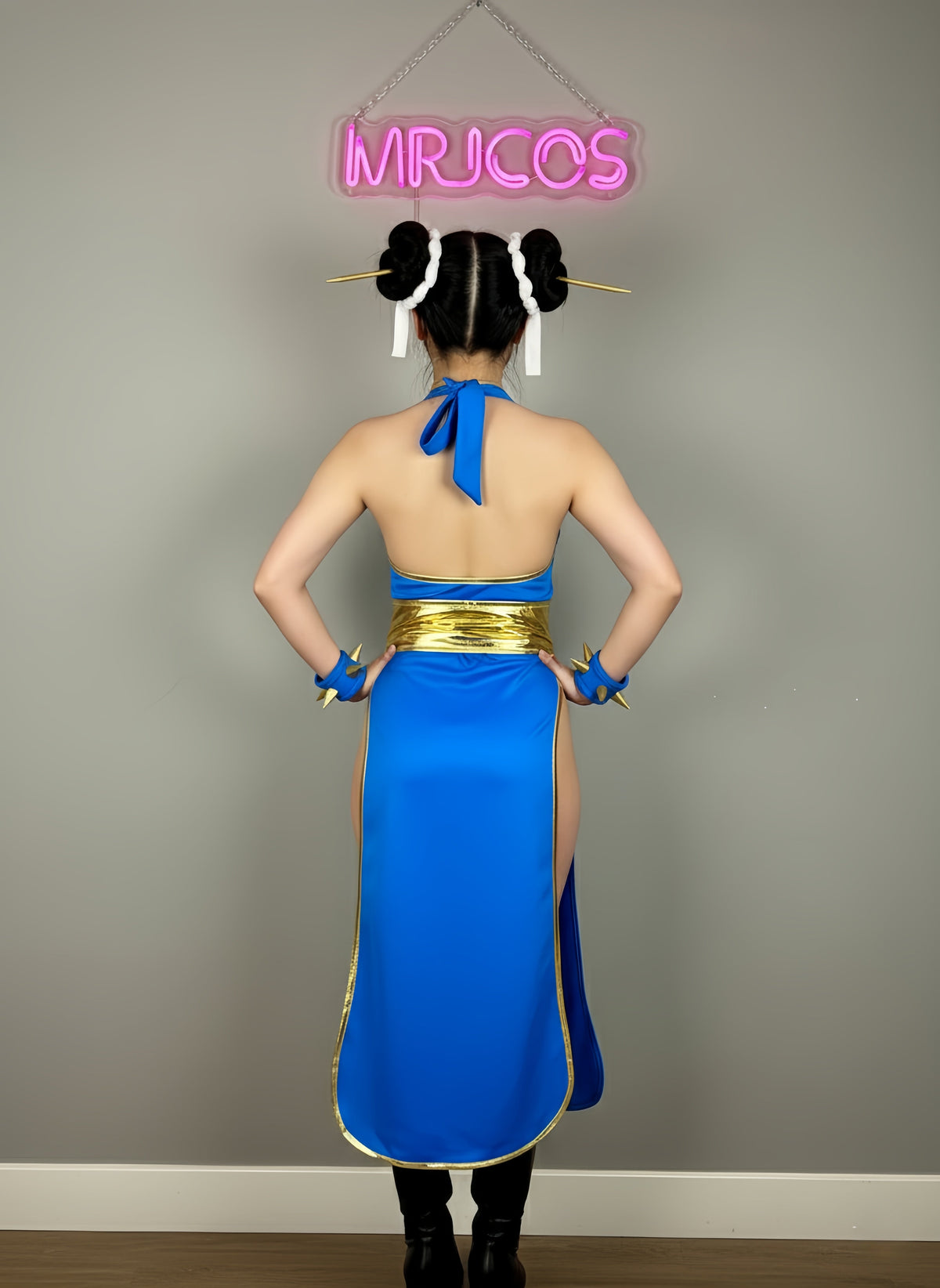 [Inventory Clearance] Chun Li Cosplay Costume Cheongsam Dress Lingerie Set