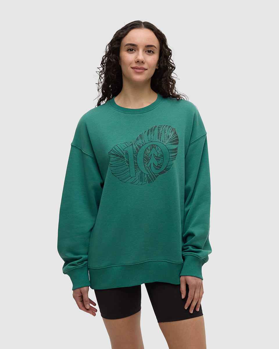 Amazon Greenery Relaxed Logo Crew