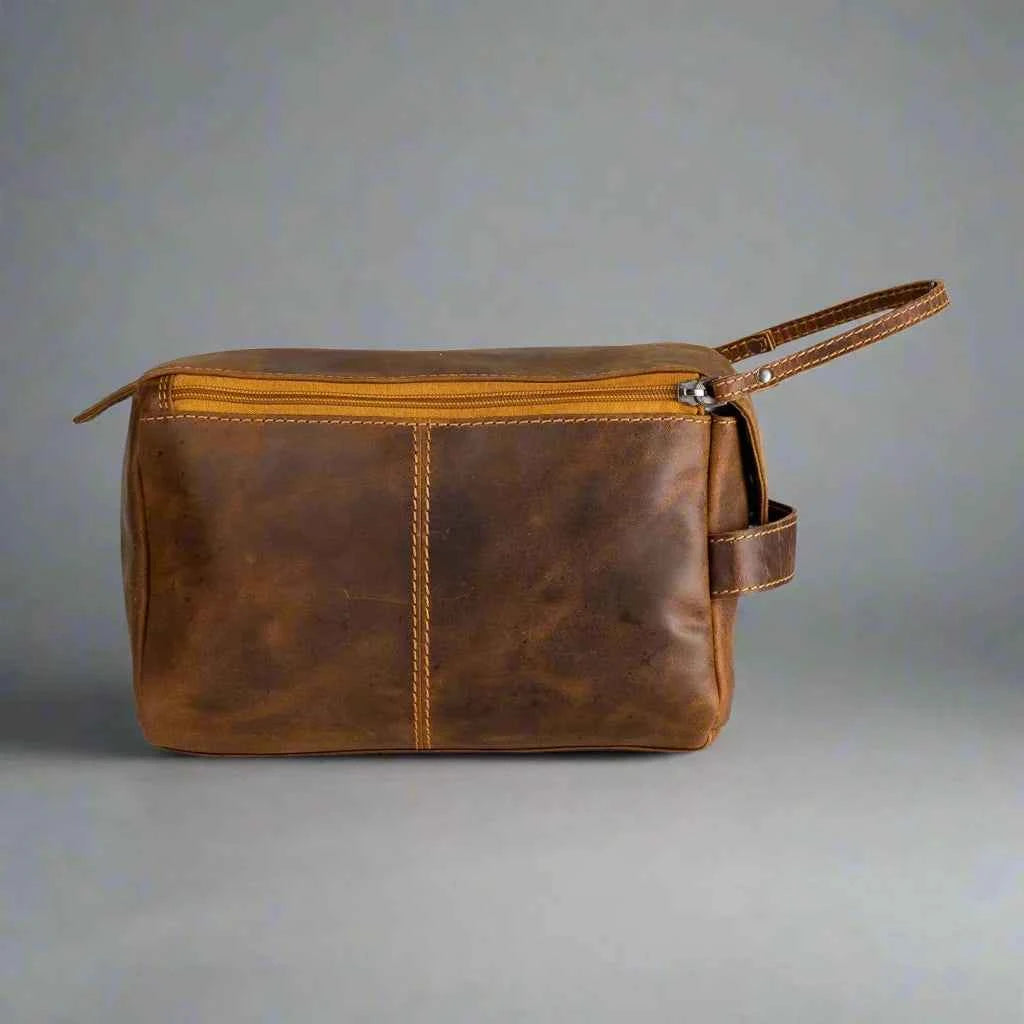 Greenwood Leather Darwin Travel Wash Bag