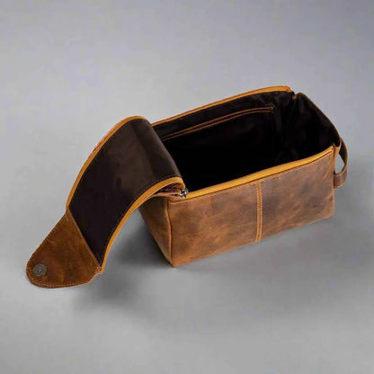 Greenwood Leather Darwin Travel Wash Bag