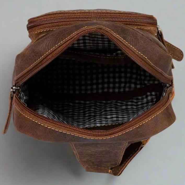 Greenwood Leather Hamilton Crossbody Bag Backpack