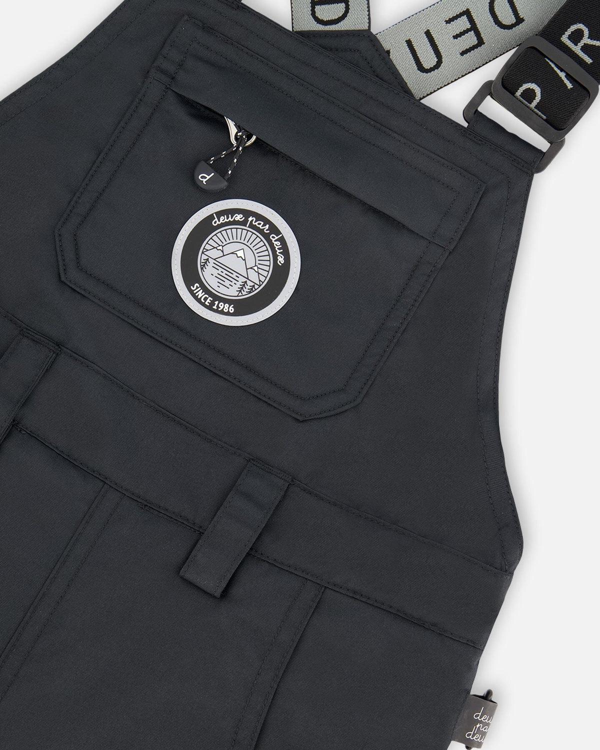Solid Play Overall Snow Bib Black