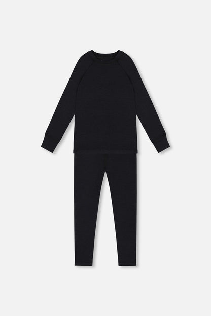 Merino Wool Base Layer Set Black