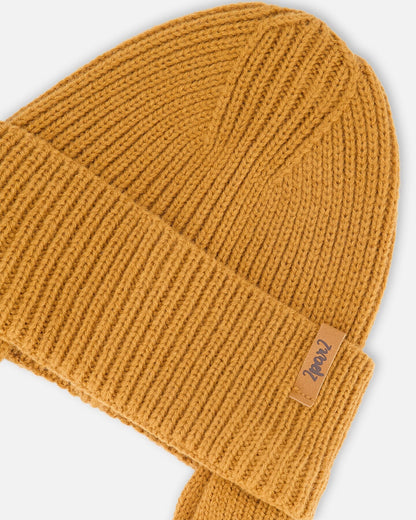 Baby Mid-Season Knit Hat Brown Pecan