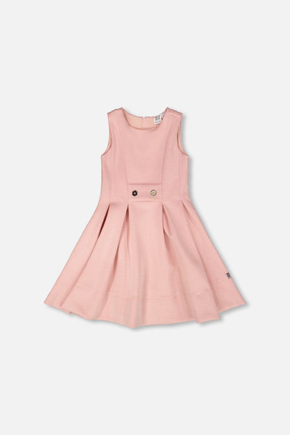 Sleeveless Neoprene Dress Pale Pink