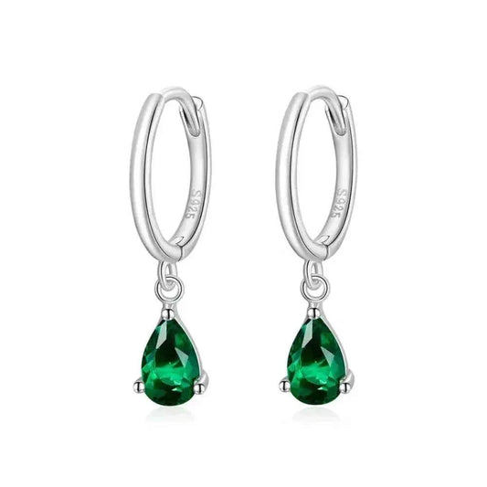 Exquisite Ishwar Water Drop Earrings | 925 Sterling Silver | 4 Colors | Statement Jewelry Sce1018