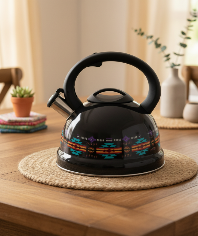Black 3L Stainless Steel Tea Kettle