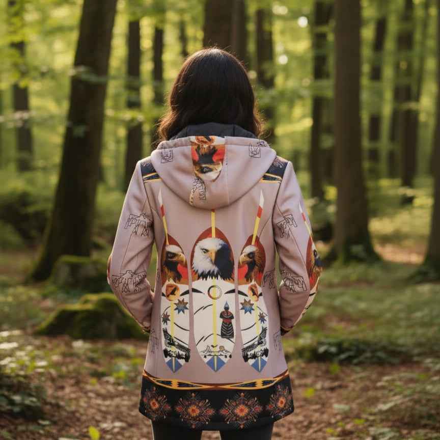 Soft purple Eagle 3/4-Length Coat