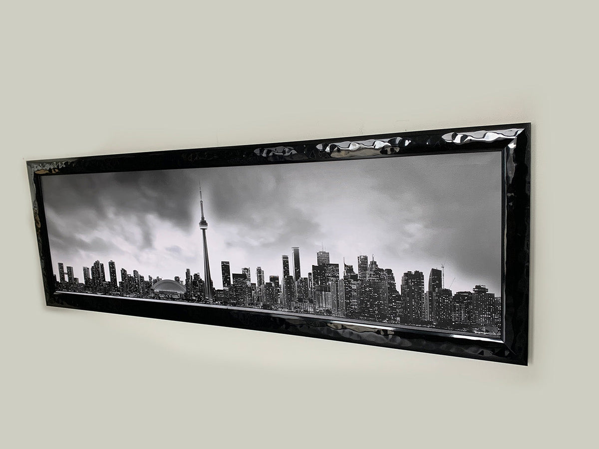 Toronto and CN tower in Black and White- Cities Skyline