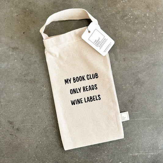 'My Book Club' Reusable Bottle Bag