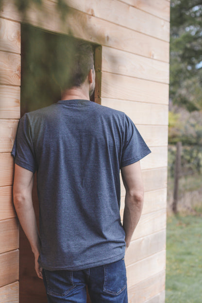 Unisex Eco Tee - Blank Apparel - Heather Charcoal