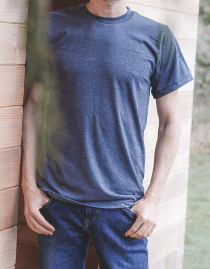 Unisex Eco Tee - Blank Apparel - Heather Charcoal
