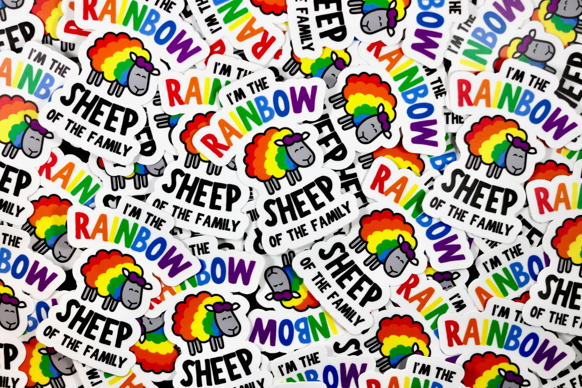 Rainbow Sheep Sticker