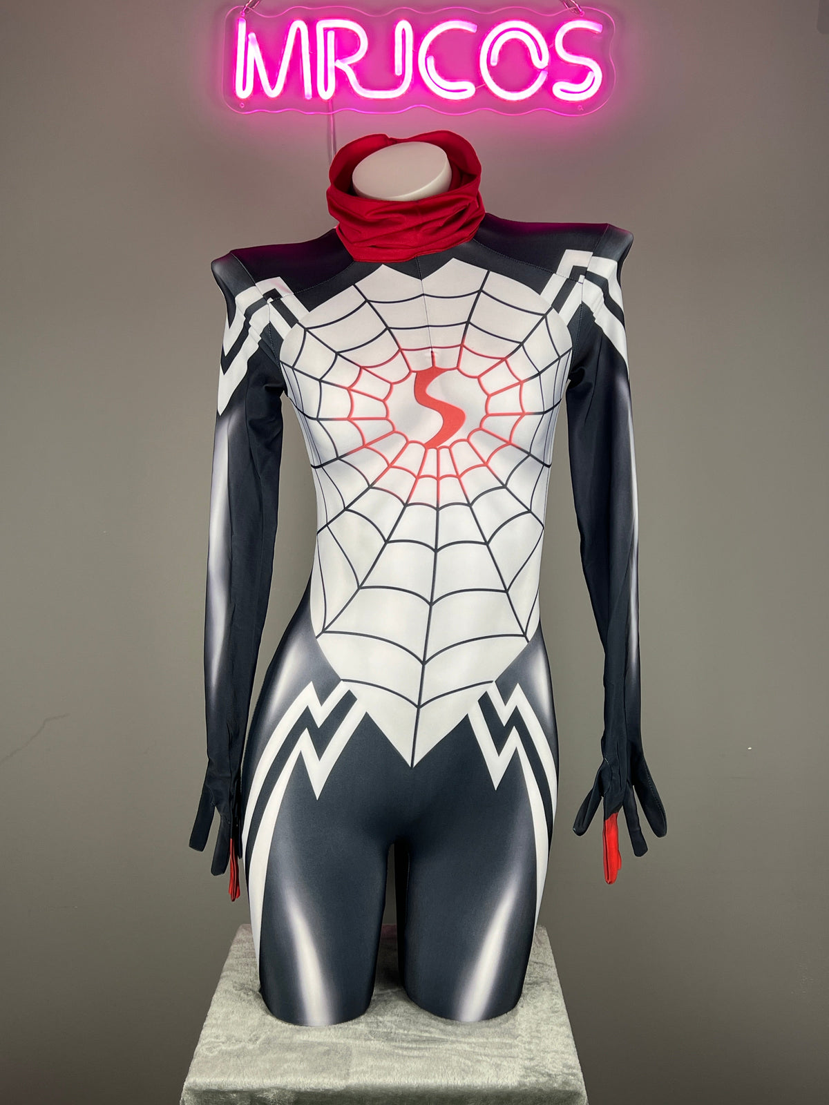 [Inventory Clearance] Super Hero Spider Cindy Cosplay Full Bodysuit Halloween Costume Zentai