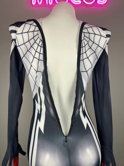 [Inventory Clearance] Super Hero Spider Cindy Cosplay Full Bodysuit Halloween Costume Zentai