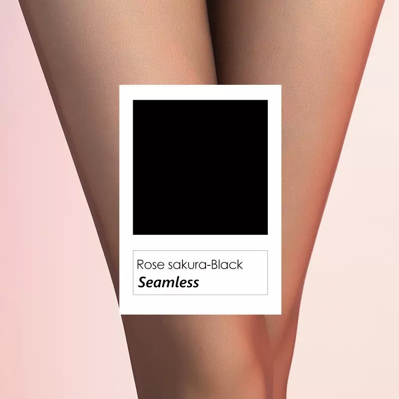 Rose Sakura Seamless High Waist Matte Pantyhose Nylon Tights