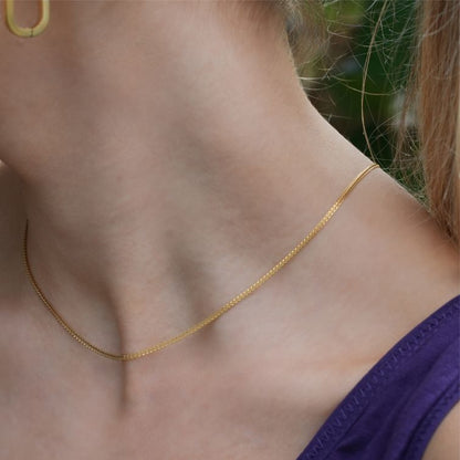 JOSEPHA Gold: Mini Textured Dainty Chain