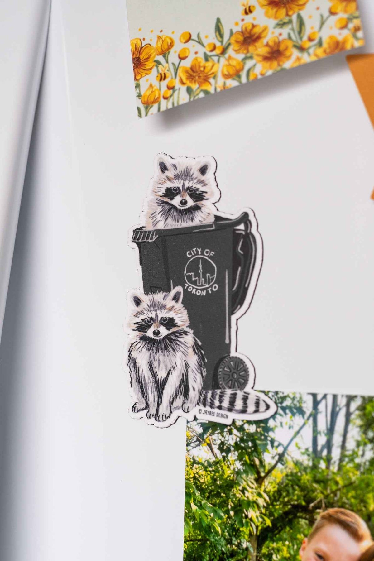 Toronto Trash Raccoon Vinyl Magnet