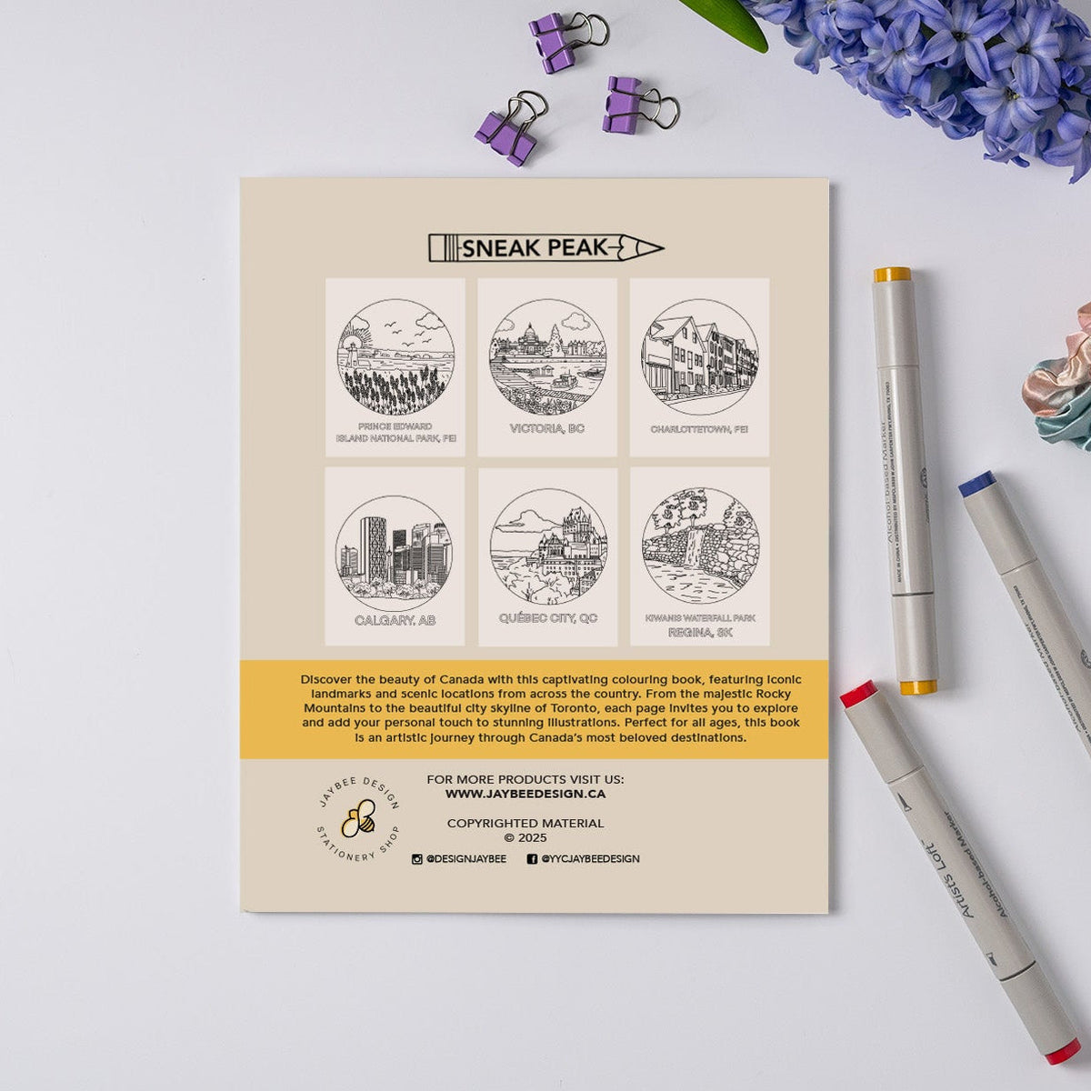 Oh Canada Colouring Book