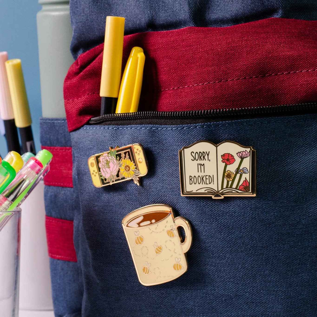 Sorry I'm Booked Enamel Pin