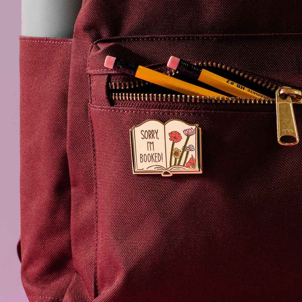 Sorry I'm Booked Enamel Pin