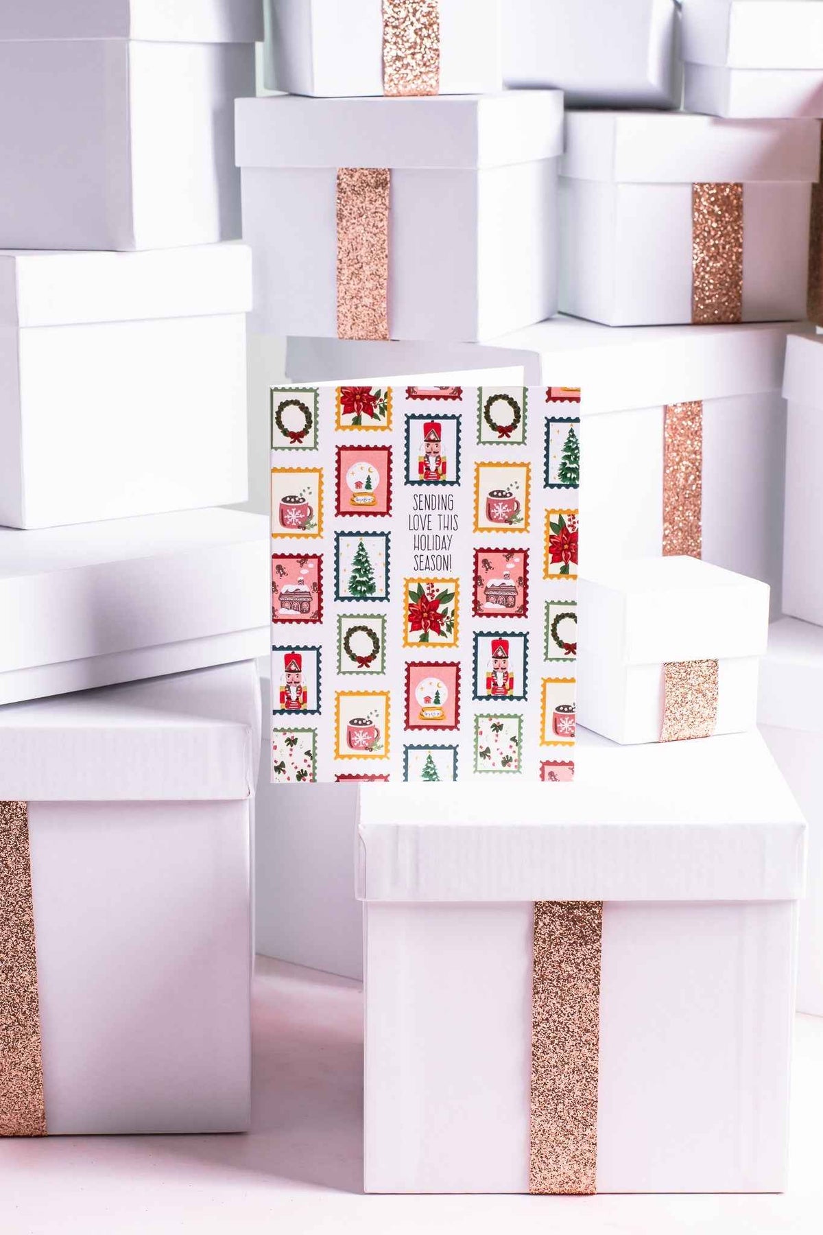 Sending Love This Holiday Season - Greeting Card
