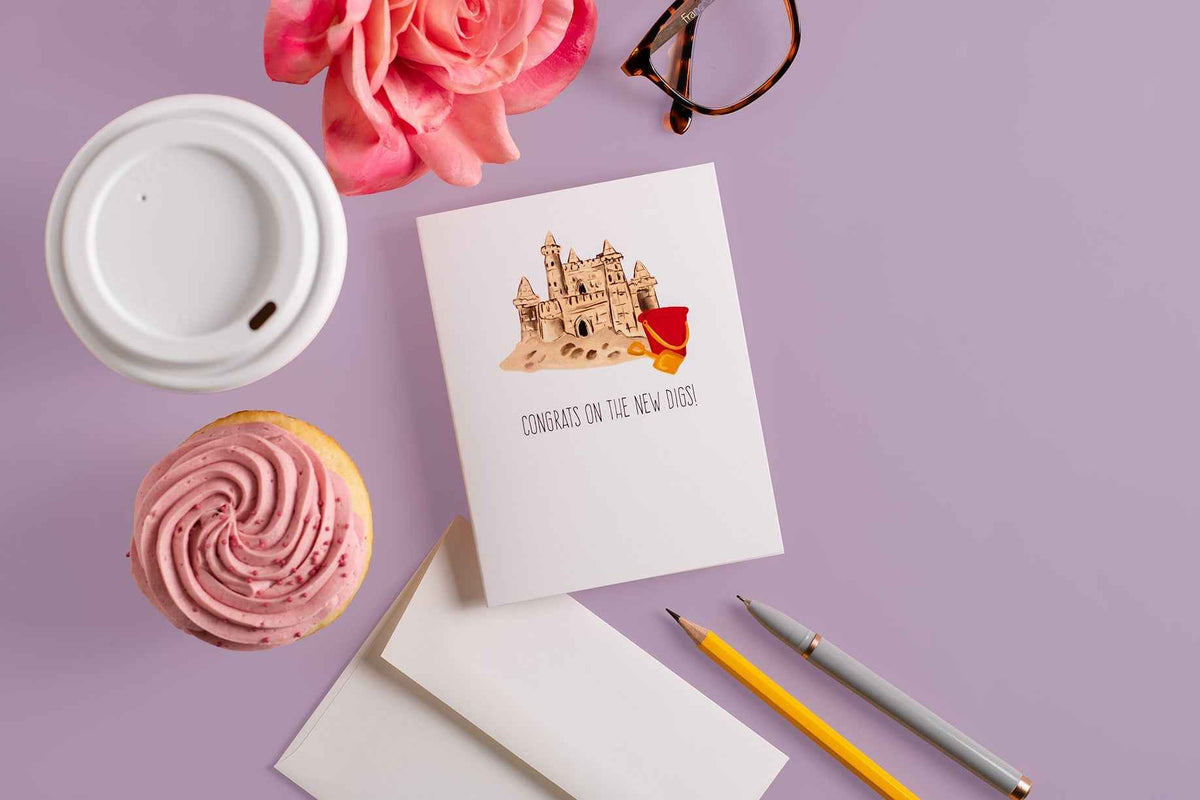 Congrats On The New Digs! - Greeting Card