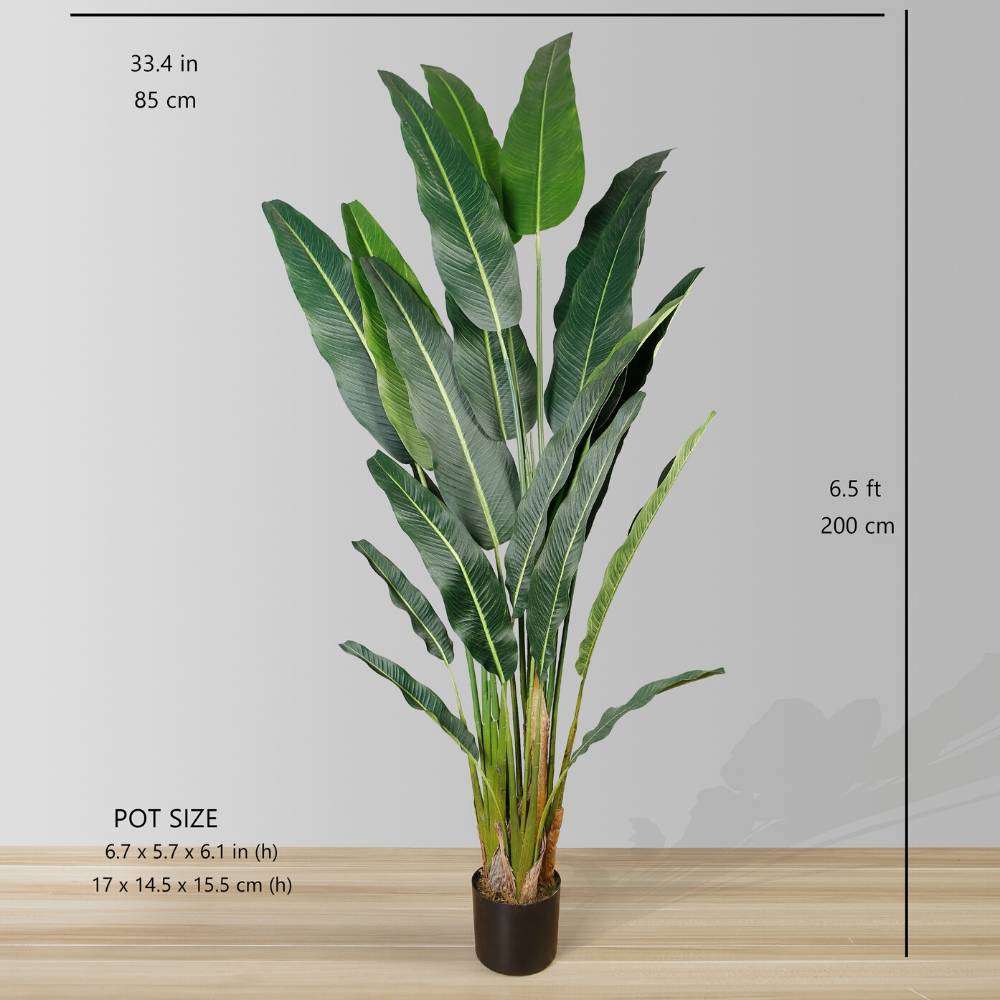 Kola Artificial Travellers Palm Tree Potted Plant (Multiple Sizes)