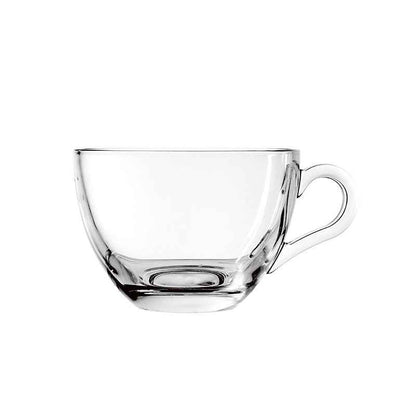 BLINKMAX Glass Teacups – 6.35 oz (190 mL), Set of 6