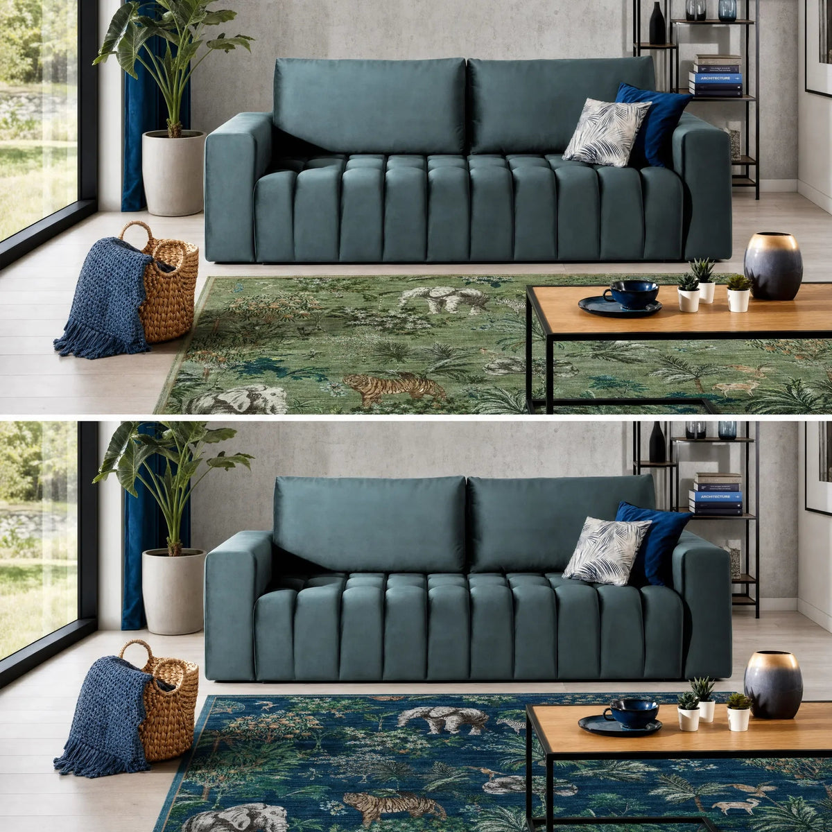 Lazaro Condo Style 3 Seater Storage Sleeper Sofa - Multiple Colors Available