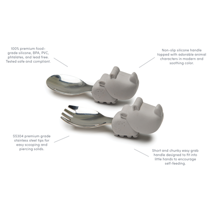 Baby Utensils Set - Eddie Elephant