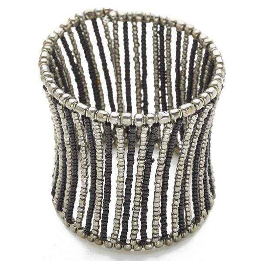 Beaded Column Cuff