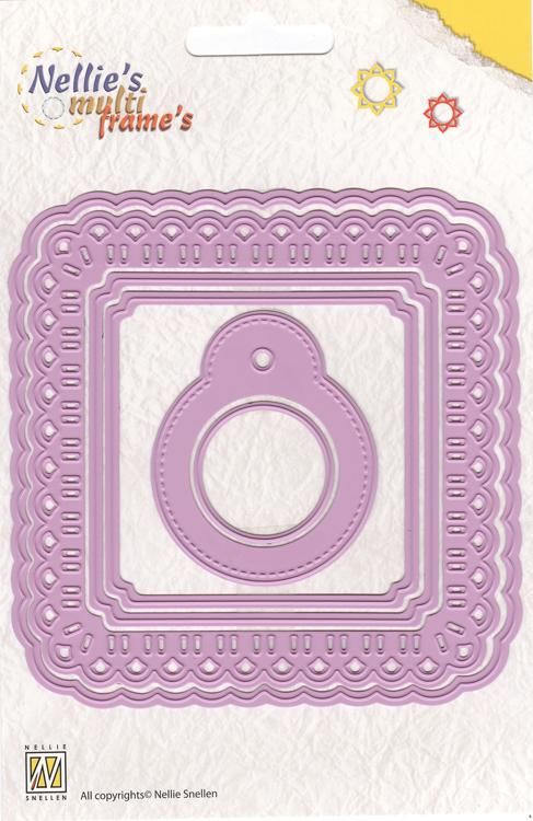 Multi Frame Dies - Christmas Ribbon Weaving Square