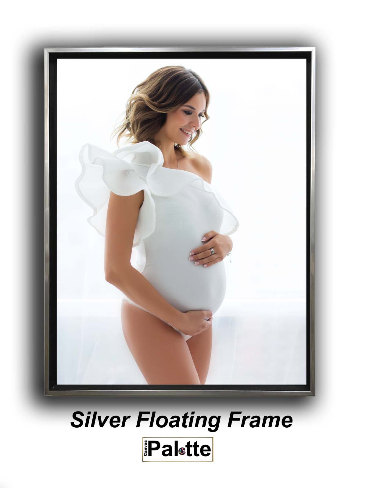 Floating Frame Silver/Black