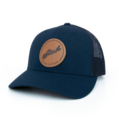 Nova Scotia Leather Patch Trucker Hat