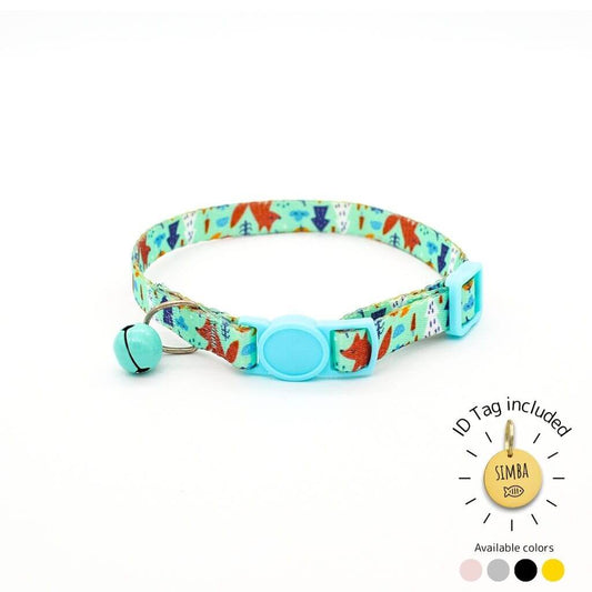 Cat Collar Breakaway - Nature Designs with ID Tag