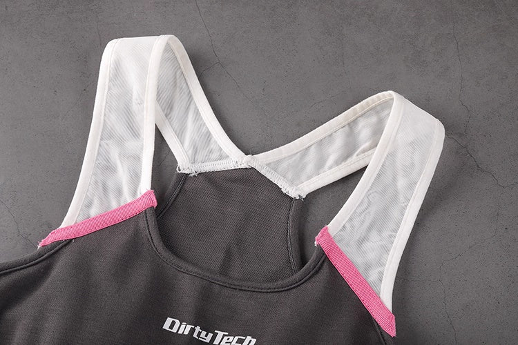 Anime Style Boxing Running Sexy Sports Activewear Set Hollow Tank Top with Shorts