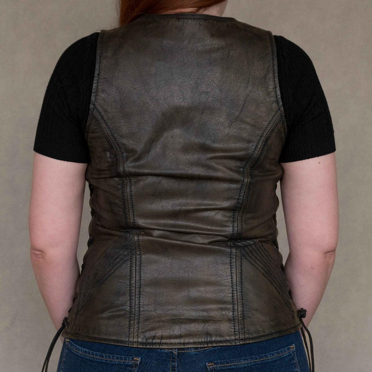 Open Road Women's Distressed Brown Vest