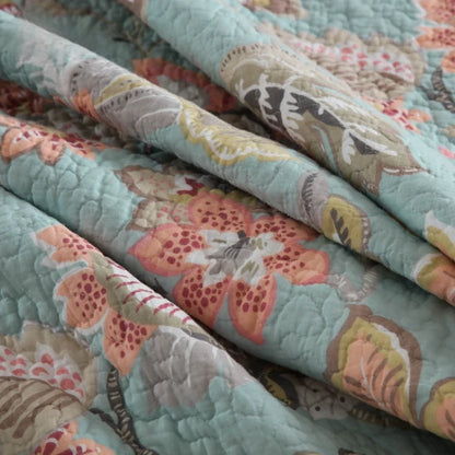 Ophelia 3 Pc Light Weight Quilted Comforter Set - Multiple Options
